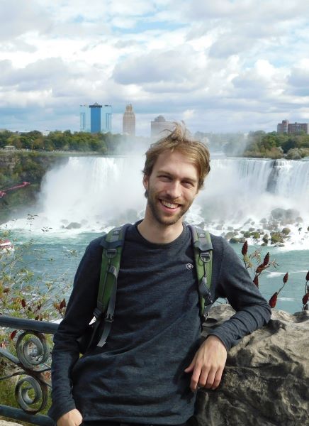 A picture of me in front of the (American) Niagara falls.